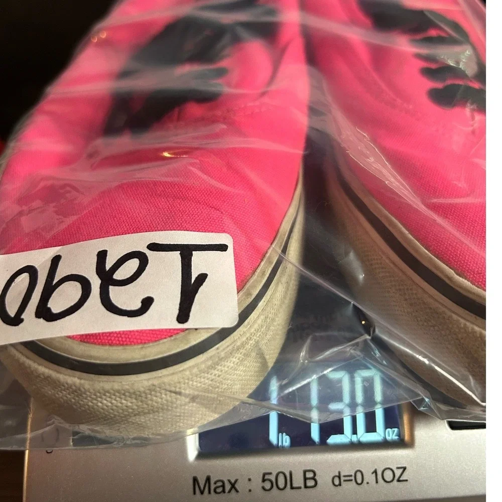 Vans Old Skool Women Size 10.5 Neon Hot Pink School Barbie Streetwear Skater Y2K